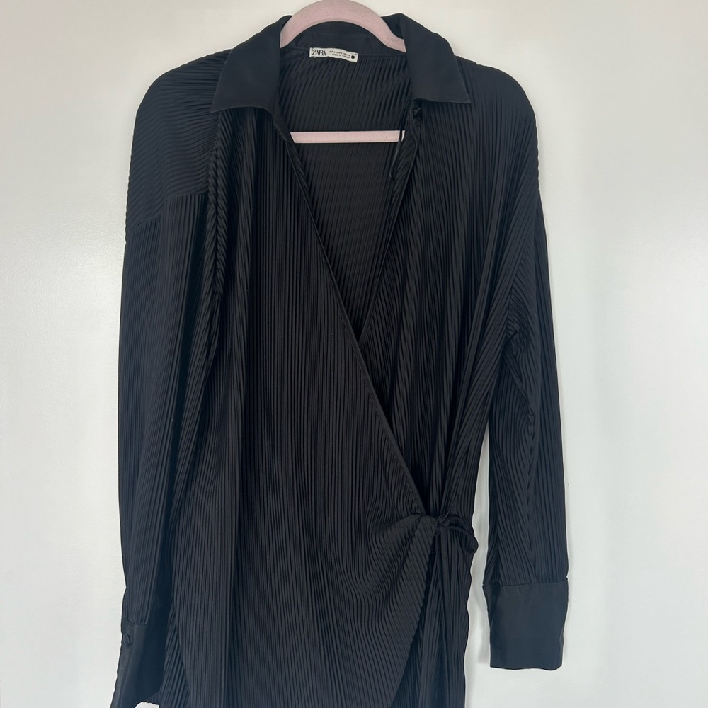 Elegant Black Wrap dress